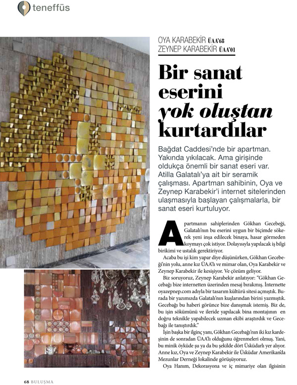 SEV Buluşma Dergisi İlkbahar 2015 sayısı s68